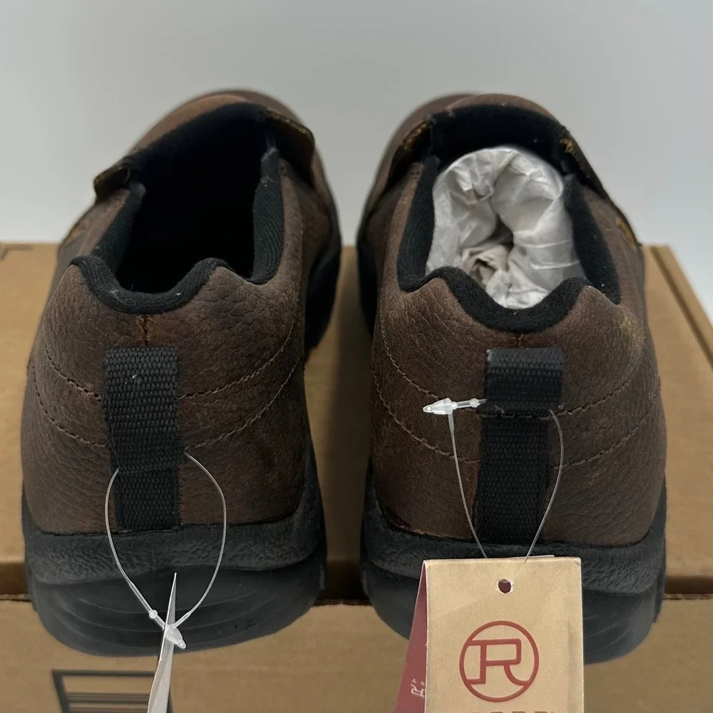 Roper Performance Shoes Mens 11 Brown 09-020-0601-0237 Leather Slip On NEW